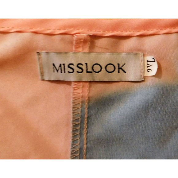 Misslook Dress XL Pink Abstract Print Sleeveless Pullover Cotton Polyester - Picture 9 of 11